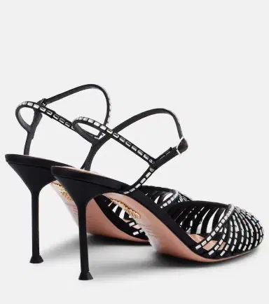 Aquazzura Hold Me 85 crystal-embellished sandals | Thumbnail 3 Aquazzura Hold Me 85 crystal-embellished sandals | Thumbnail 3