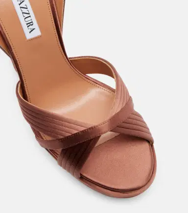 Aquazzura Sundance 140 satin platform sandals | Thumbnail 4