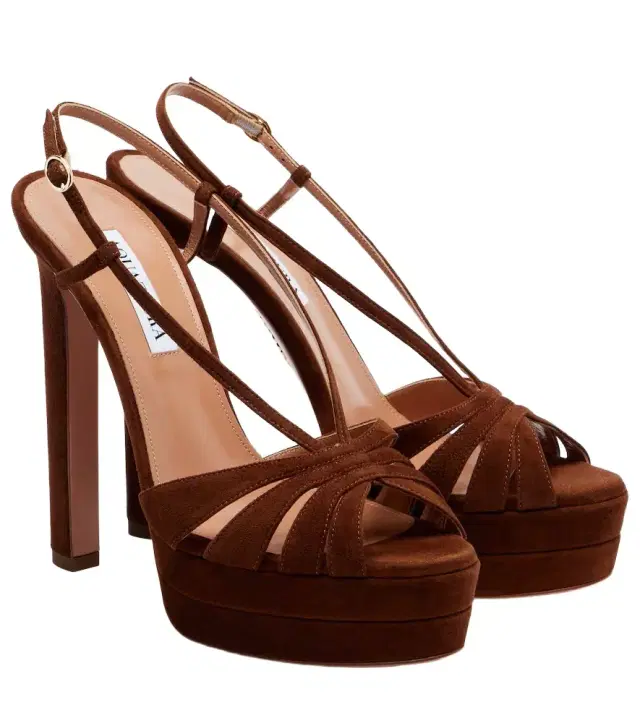 Aimée 130 suede platform sandals