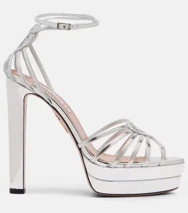 Aquazzura Sweetheart leather platform sandals | Thumbnail 4