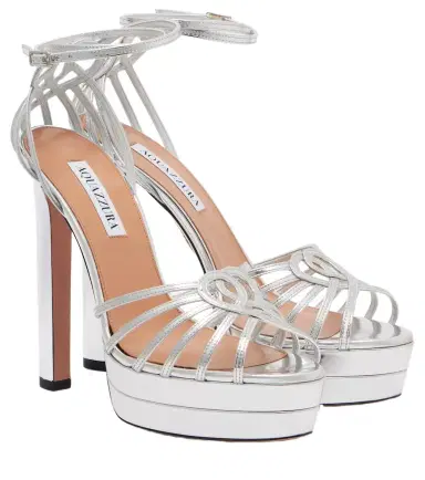 Aquazzura Sweetheart leather platform sandals | Thumbnail 1