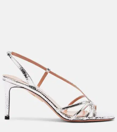 Aquazzura Talk To Me 75 metallic leather sandals | Thumbnail 2 Aquazzura Talk To Me 75 metallic leather sandals | Thumbnail 2