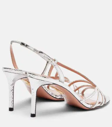 Aquazzura Talk To Me 75 metallic leather sandals | Thumbnail 4 Aquazzura Talk To Me 75 metallic leather sandals | Thumbnail 4