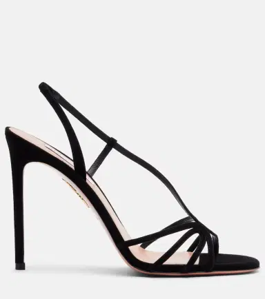 Aquazzura Talk To Me 105 suede slingback sandals | Thumbnail 2 Aquazzura Talk To Me 105 suede slingback sandals | Thumbnail 2