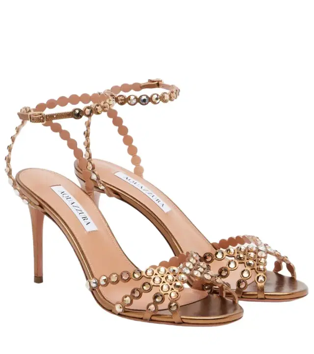 Tequila embellished leather sandals