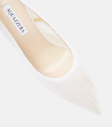 Aquazzura Voile 105 satin-trimmed tulle pumps | Thumbnail 2
