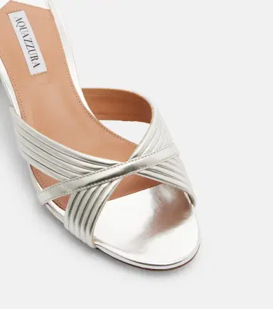 Aquazzura Sundance metallic leather sandals | Thumbnail 2