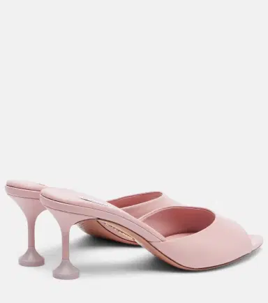 Aquazzura Bisous 65 leather mules | Thumbnail 3