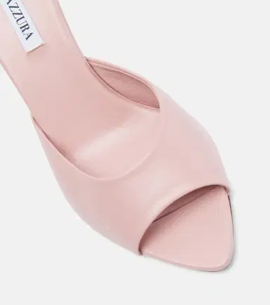 Aquazzura Bisous 65 leather mules | Thumbnail 4