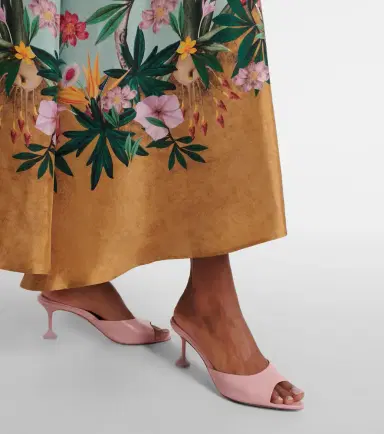 Aquazzura Bisous 65 leather mules | Thumbnail 5
