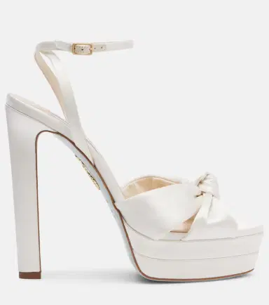 Aquazzura Bridal Cupid 130 silk satin platform sandals | Thumbnail 3 Aquazzura Bridal Cupid 130 silk satin platform sandals | Thumbnail 3