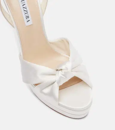 Aquazzura Bridal Cupid 130 silk satin platform sandals | Thumbnail 4 Aquazzura Bridal Cupid 130 silk satin platform sandals | Thumbnail 4