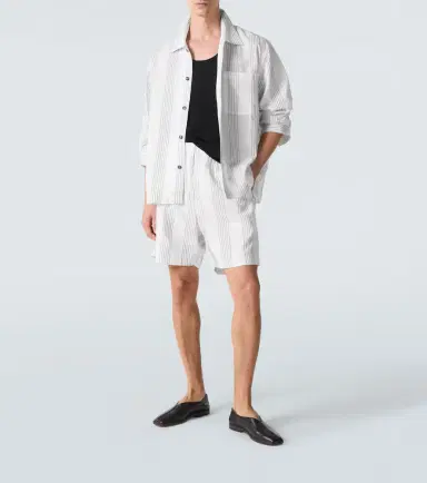 Commas Textured Striped cotton overshirt | Thumbnail 3 Commas Textured Striped cotton overshirt | Thumbnail 3