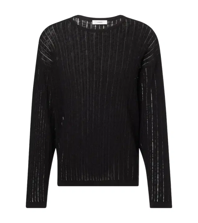 Commas Pointelle cotton and linen sweater