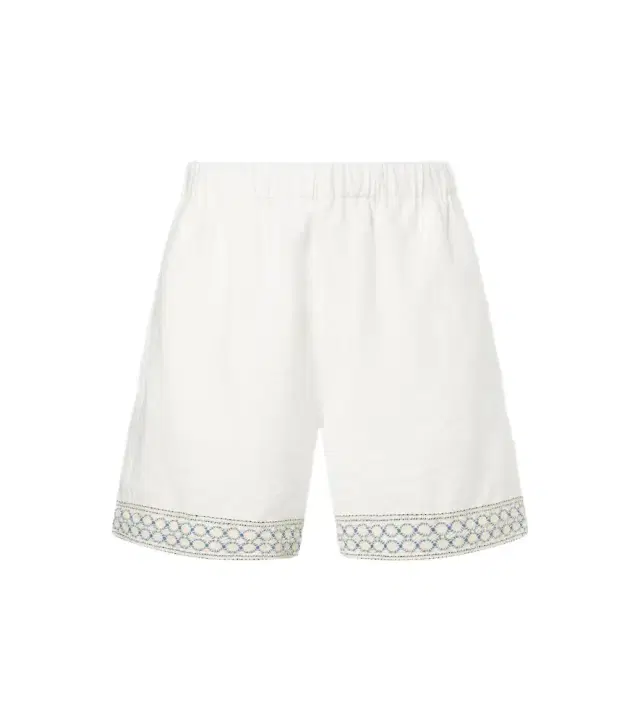 Commas Crochet-trimmed Bermuda shorts