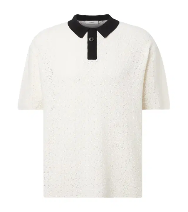 Commas Crochet cotton-blend polo shirt