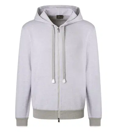 Brioni Cotton-blend zip-up hoodie | Thumbnail 1