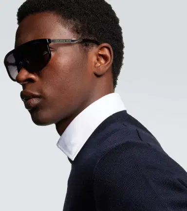 Dior Eyewear DiorTag M1U shield sunglasses | Thumbnail 4