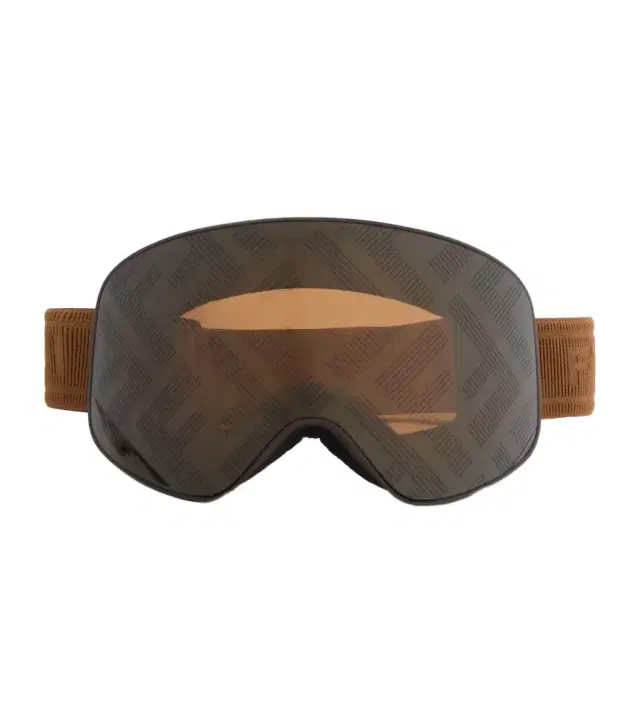 Logo ski goggles