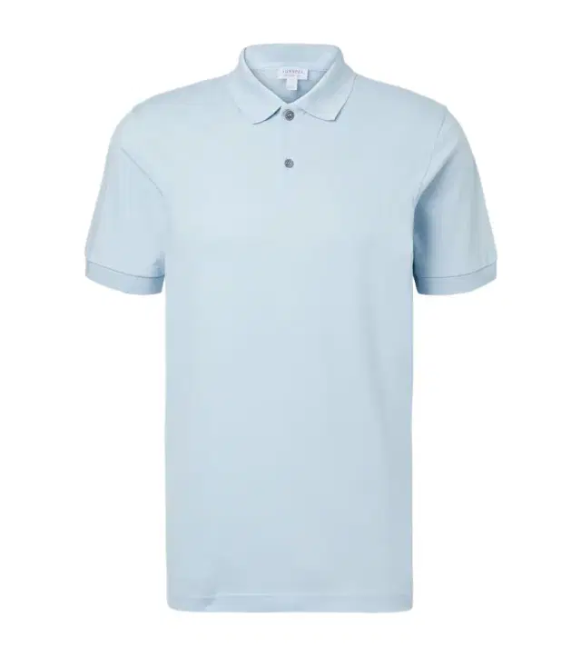 Riviera cotton mesh polo shirt