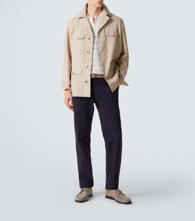 Brioni Pienza cotton-blend straight pants | Thumbnail 3 Brioni Pienza cotton-blend straight pants | Thumbnail 3