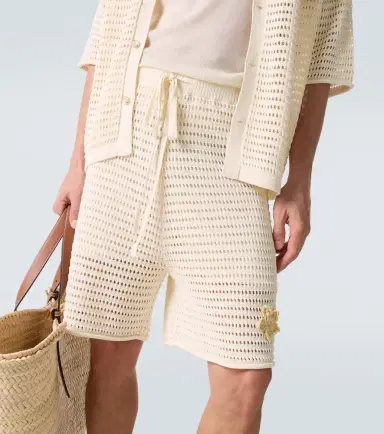 Commas Crochet floral-appliqué open-knit Bermuda shorts | Thumbnail 5 Commas Crochet floral-appliqué open-knit Bermuda shorts | Thumbnail 5