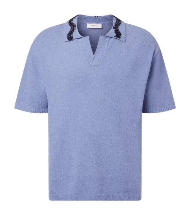 Commas Embroidered cotton-blend polo shirt