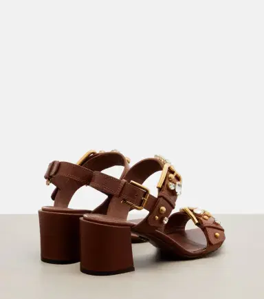 Dolce & Gabbana Keira embellished leather sandals | Thumbnail 2 Dolce & Gabbana Keira embellished leather sandals | Thumbnail 2