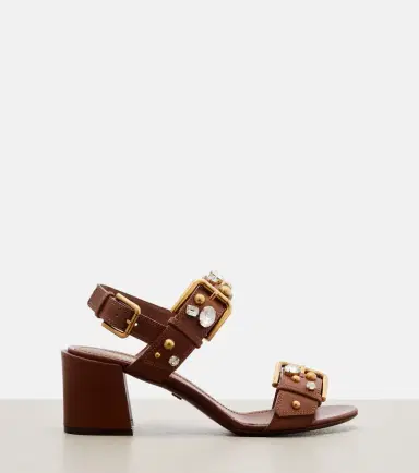 Dolce & Gabbana Keira embellished leather sandals | Thumbnail 3 Dolce & Gabbana Keira embellished leather sandals | Thumbnail 3
