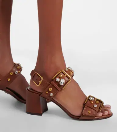 Dolce & Gabbana Keira embellished leather sandals | Thumbnail 6 Dolce & Gabbana Keira embellished leather sandals | Thumbnail 6
