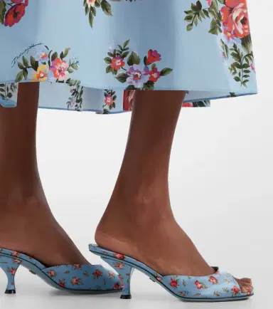 Dolce & Gabbana Keira 60 floral satin mules | Thumbnail 5