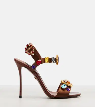 Dolce & Gabbana Keira 2.0 embellished satin sandals | Thumbnail 2 Dolce & Gabbana Keira 2.0 embellished satin sandals | Thumbnail 2