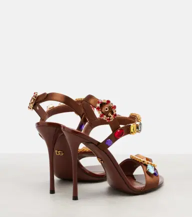 Dolce & Gabbana Keira 2.0 embellished satin sandals | Thumbnail 3 Dolce & Gabbana Keira 2.0 embellished satin sandals | Thumbnail 3