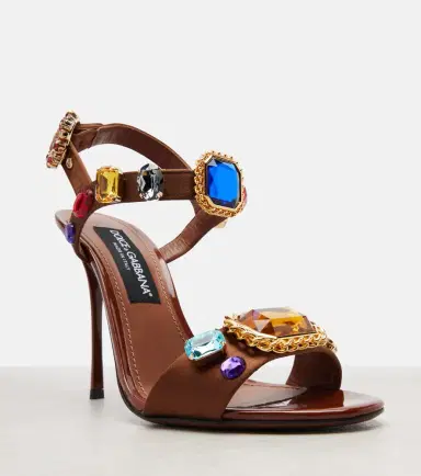 Dolce & Gabbana Keira 2.0 embellished satin sandals | Thumbnail 4 Dolce & Gabbana Keira 2.0 embellished satin sandals | Thumbnail 4