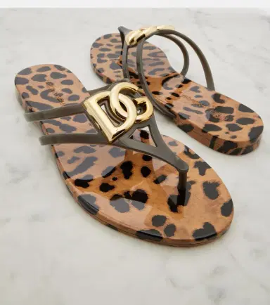 Dolce & Gabbana DG leopard-print thong sandals | Thumbnail 4