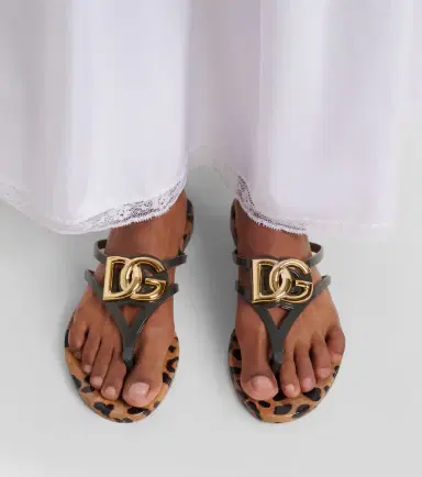 Dolce & Gabbana DG leopard-print thong sandals | Thumbnail 6