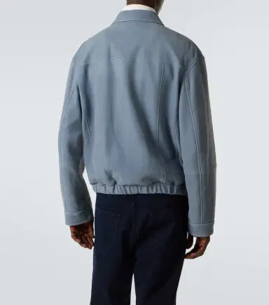 Brunello Cucinelli Leather blouson jacket | Thumbnail 6