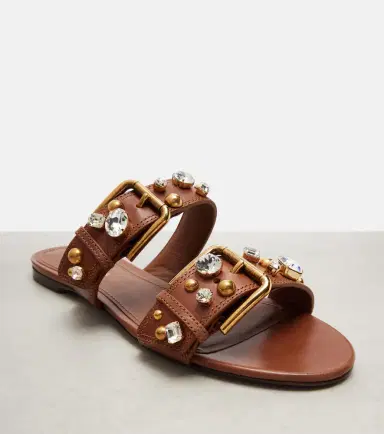 Dolce & Gabbana Embellished leather sandals | Thumbnail 3 Dolce & Gabbana Embellished leather sandals | Thumbnail 3