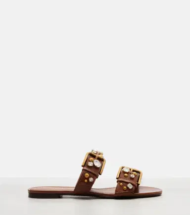 Dolce & Gabbana Embellished leather sandals | Thumbnail 4 Dolce & Gabbana Embellished leather sandals | Thumbnail 4
