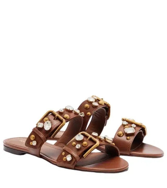 Dolce & Gabbana Embellished leather sandals