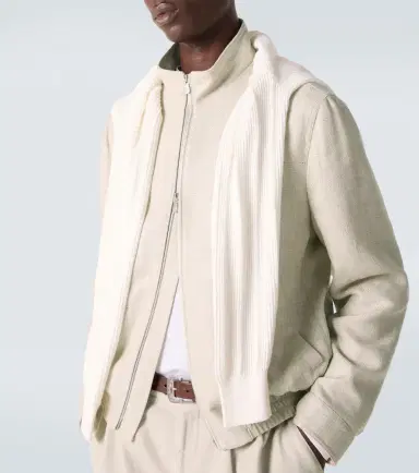 Brunello Cucinelli Silk, linen, and wool jacket | Thumbnail 5
