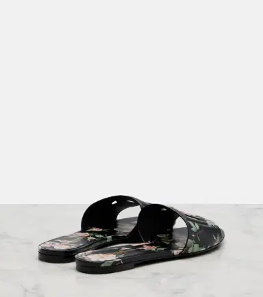 Dolce & Gabbana DG floral leather slides | Thumbnail 2