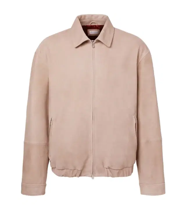 Suede blouson jacket