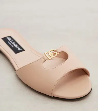 Dolce & Gabbana DG leather slides | Thumbnail 3