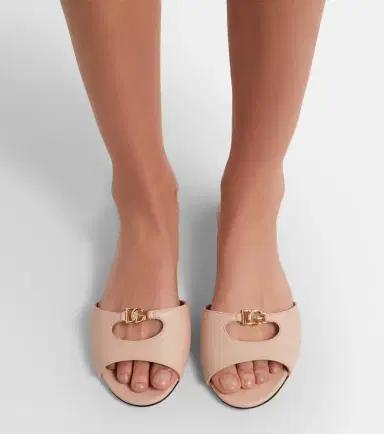 Dolce & Gabbana DG leather slides | Thumbnail 5