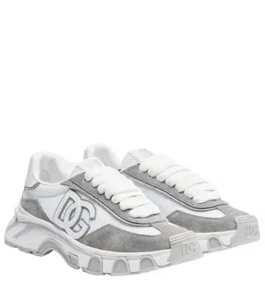 Dolce & Gabbana Runner suede-trimmed sneakers | Thumbnail 1 Dolce & Gabbana Runner suede-trimmed sneakers | Thumbnail 1