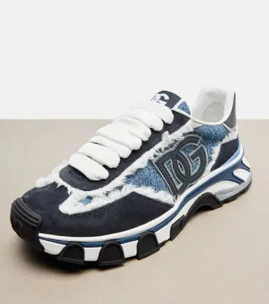 Dolce & Gabbana Runner distressed denim sneakers | Thumbnail 2 Dolce & Gabbana Runner distressed denim sneakers | Thumbnail 2