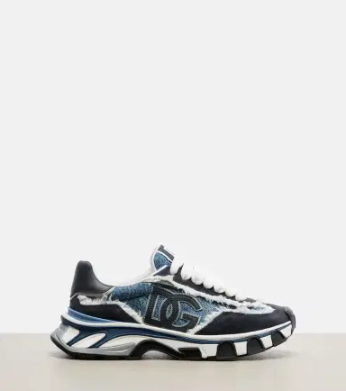 Dolce & Gabbana Runner distressed denim sneakers | Thumbnail 3 Dolce & Gabbana Runner distressed denim sneakers | Thumbnail 3