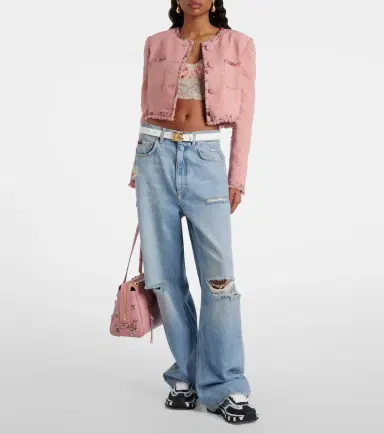Dolce & Gabbana Runner distressed denim sneakers | Thumbnail 5 Dolce & Gabbana Runner distressed denim sneakers | Thumbnail 5