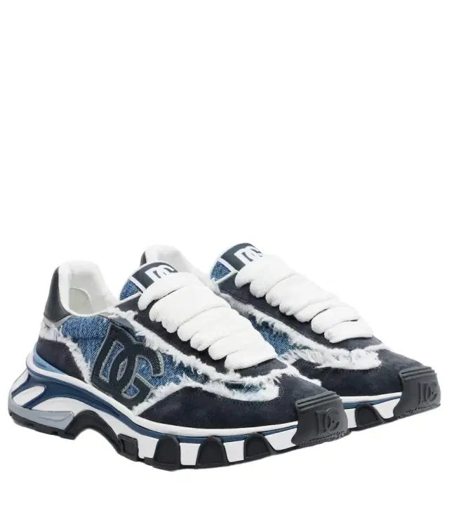 Runner distressed denim sneakers Runner distressed denim sneakers